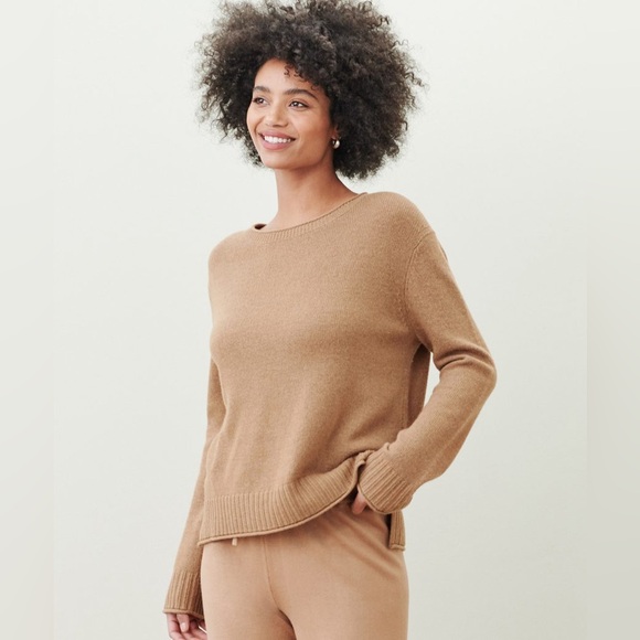 Jenni Kayne Everyday Sweater in Dark Carmel - Picture 10 of 16